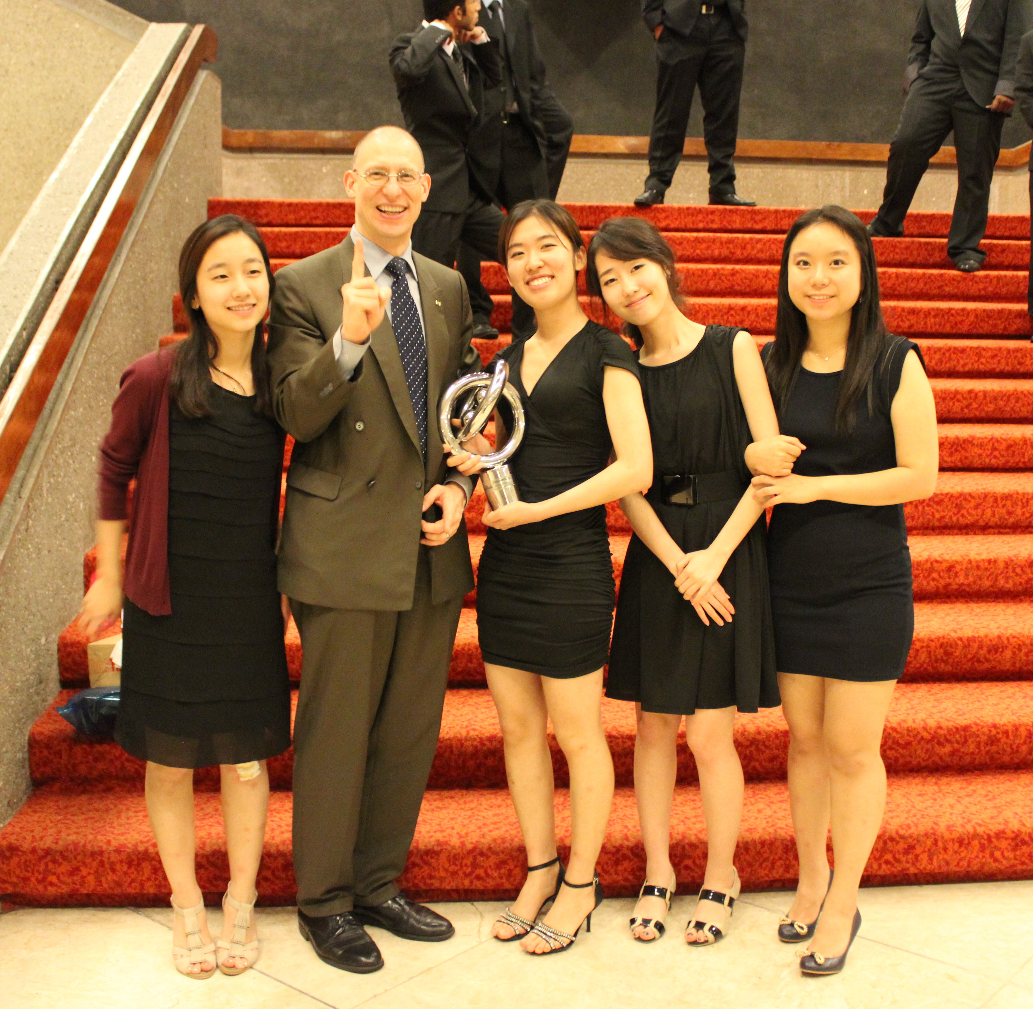 Peter Kipp poses with members of the Debate Association of Ewha at Manila Worlds 2010/2011.